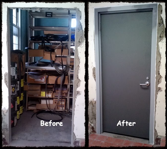 1,000 more words Pictures of commercial door, frame, hardware, ADA