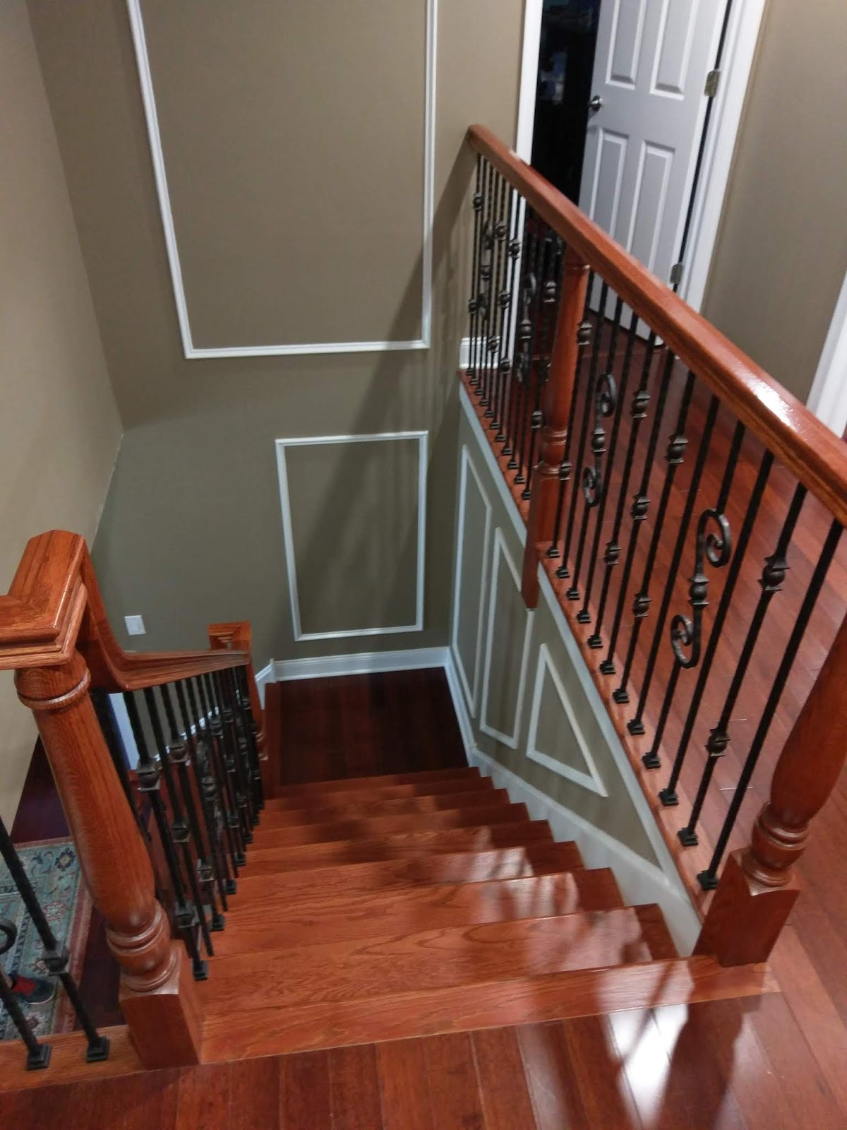 Wood Stairs and Rails and Iron Balusters Stair Manufacturer And Iron