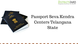 Passport Seva Kendra Centers Telangana State