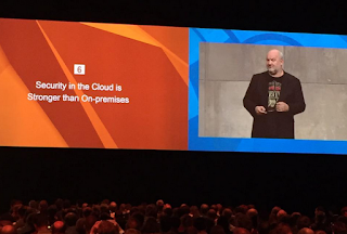 CTO Werner Vorgels with the main message - The Cloud is Secure!