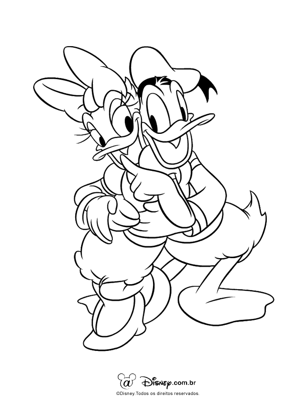 daisy and donald coloring pages - photo #44