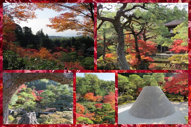 Ginkaku-ji Temple Kyoto resplendent in Autumn colors