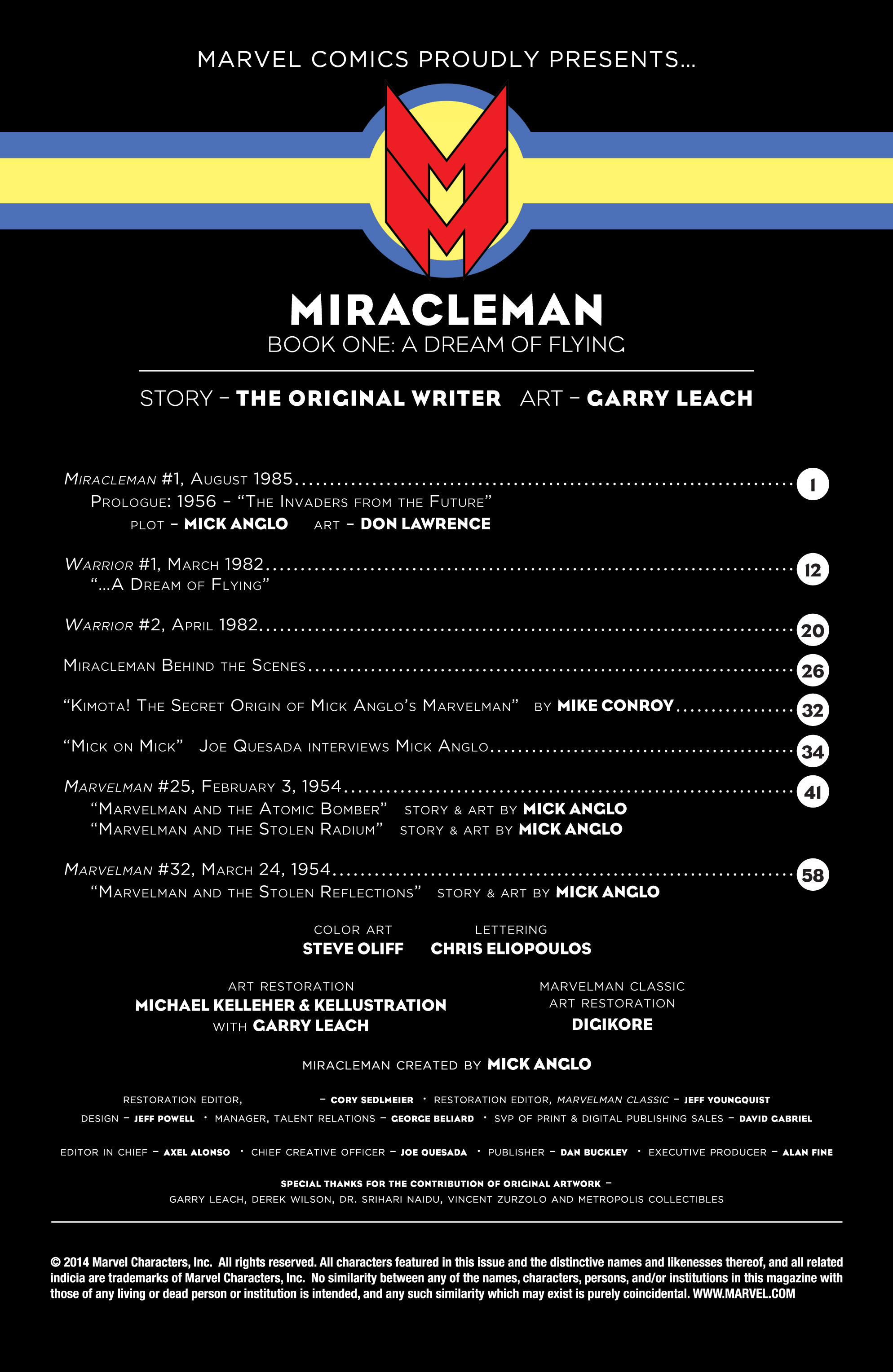 Read online Miracleman comic -  Issue #1 - 2