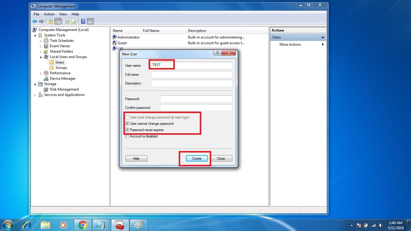 How to Make user accounts in windows and Provide administrator privileges