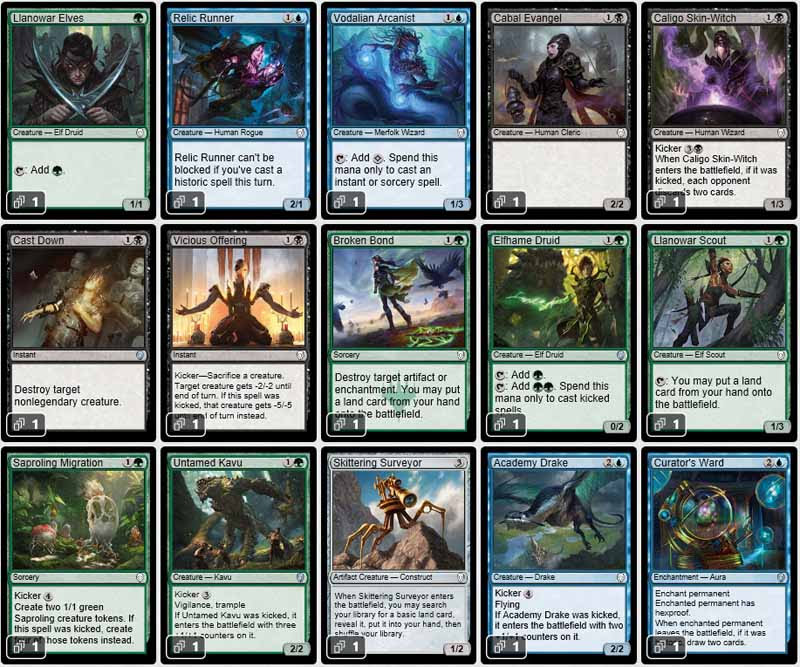 Magic the Gathering Adventures Dominaria Commander Deck Blue Black