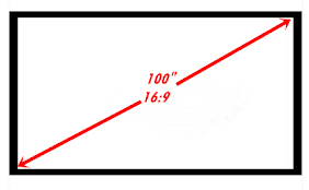 จอโปรเจคเตอร์ 100 นิ้ว 16:9 WIDE SCREEN 900 B