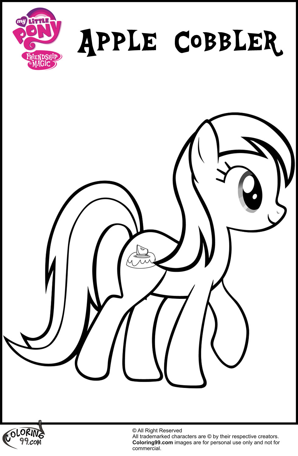 MLP Apple Family Coloring Pages | Minister Coloring