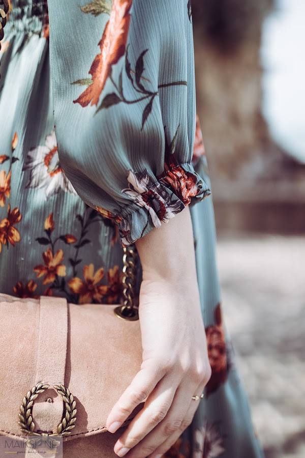 Bolso ante rosa ZARA