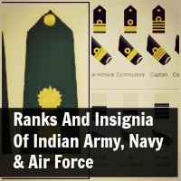 Ranks And Insignia Of Indian Army, Navy & Air Force