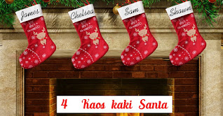 Kaos kaki Santa termasuk Hiasan Natal Yang Wajib Kamu Punya Saat Natal