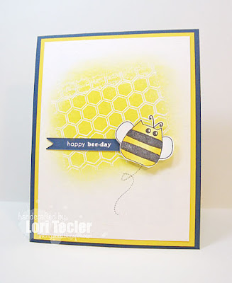 Happy Bee-Day card-designed by Lori Tecler/Inking Aloud-stamps and dies from Clear and Simple Stamps