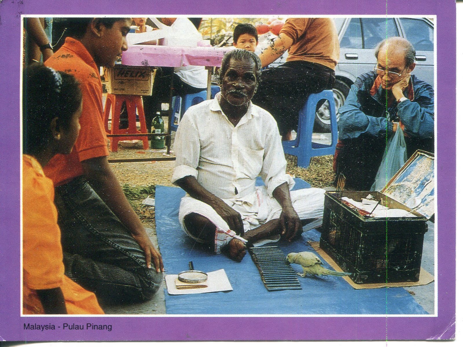collect ROC Malaysia Postcard An Indian Fortune Teller, Thanks KKKhor