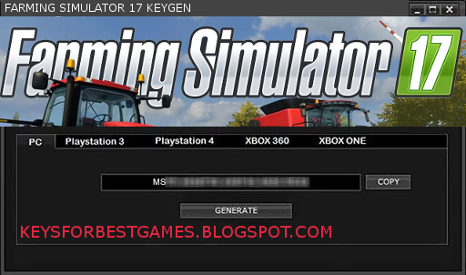 farming simulator 17 activation key