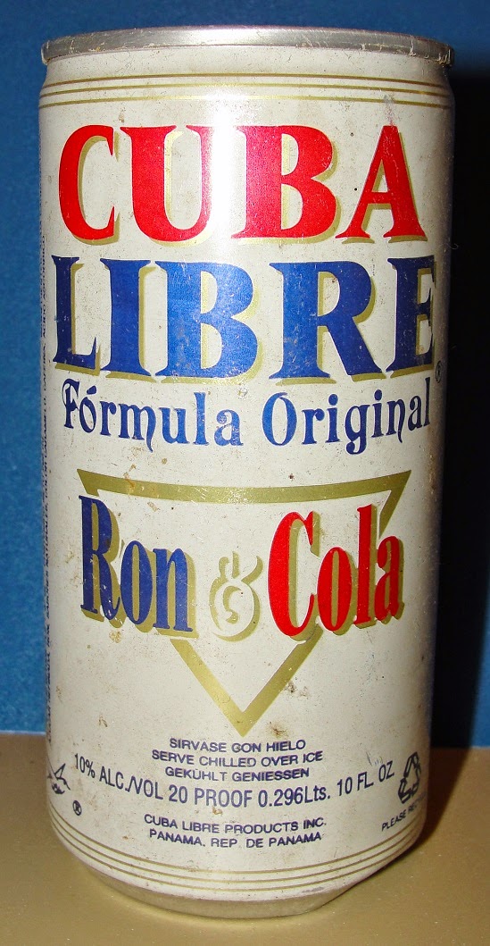 Colección de Latas y Botellas de y Coca Cola de Mónica y 9005 Cuba Libre (Ron & Cola) Panamá - 296 ml