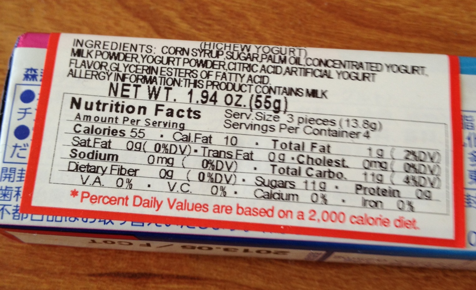 FroYo Girl Speaks Candy Review Morinaga Yogurt HiChew