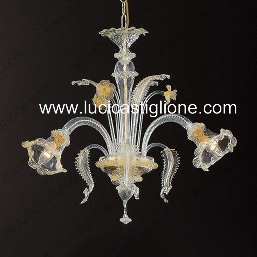 Lucicastiglione fabbrica lampadari Applique vetro murano