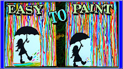 acrylic beginners painting easy rain rainbow step paintings tutorial canvas simple colorful watercolor paint beginner cool acrilic fun idea crown