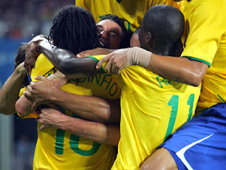 Brazil celebrate their Odds World Cup 2014