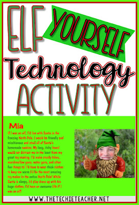 This Elf Yourself Technology Activity in Google Drive will get your students excited about descriptive writing!