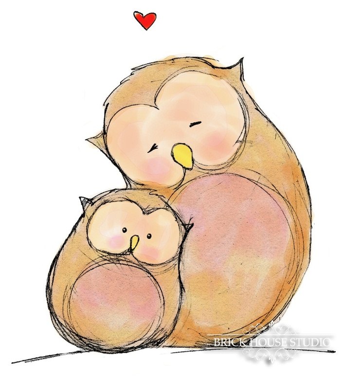 Легкие и милые рисунки для мамы