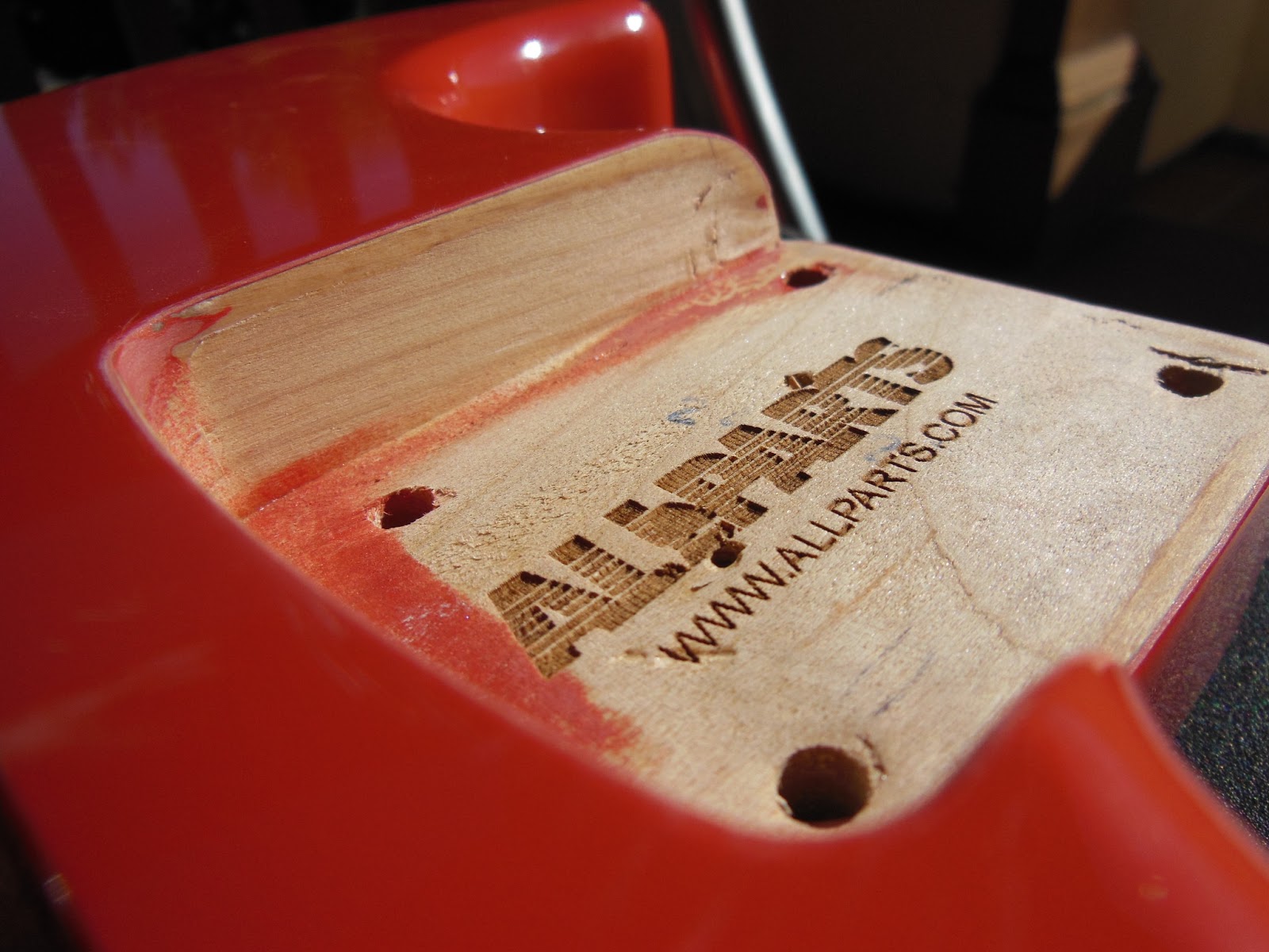 Confused Drummer Sanding The Finish Out Of The Neck Pocket