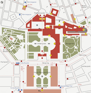 Plano del Hofburg