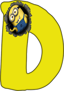 Abecedario con Minions. Alphabet with Minions.