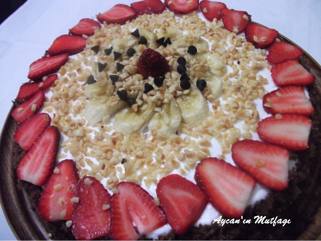 Aycan�ın Mutfağı ÇilekliMuzlu Pasta