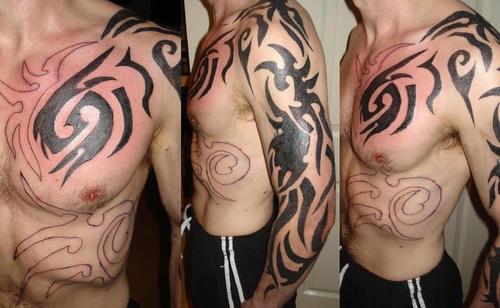 Tribal Body Tattoo