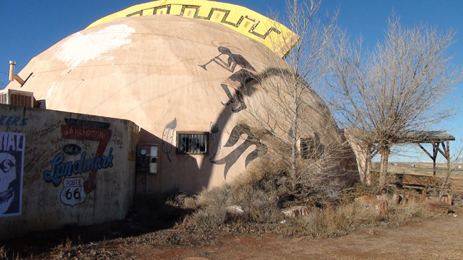 Abandoned Meteor City Trading Post near Winslow Arizona
