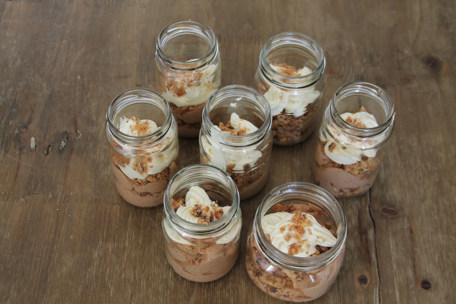 Chocolate mousse with creamcheese mousse and cookie crumbs Tins&spoons