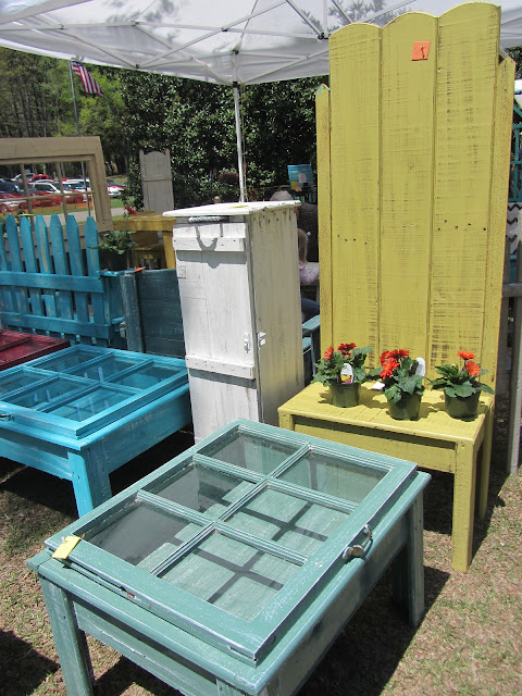 Closeup of some of Talmadge's beautiful custom furnishings
