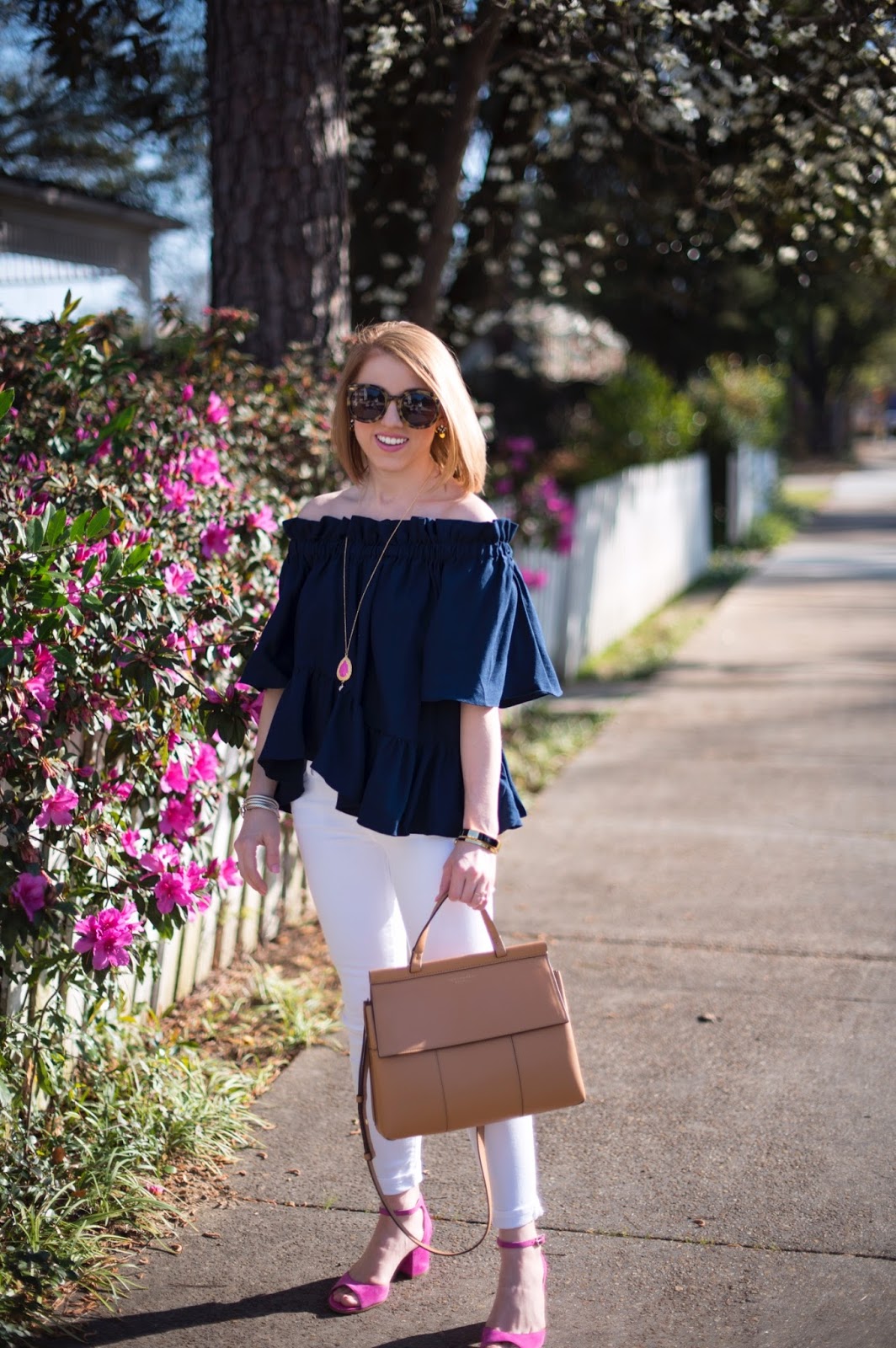 Navy and pink outfit best sale