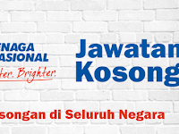 Jawatan Kosong di Tenaga Nasional Berhad TNB - Seluruh Negara / Minima Lulus SPM Sahaja Jawatan Kosong di Tenaga Nasional Berhad TNB - Seluruh Negara / Minima Lulus SPM Sahaja