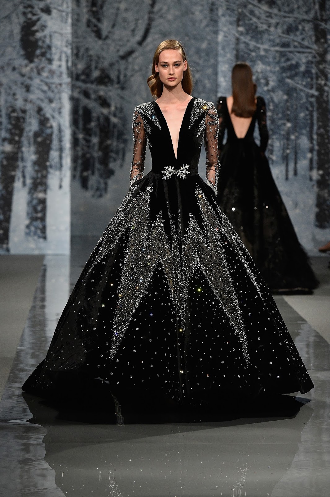 ZIAD NAKAD - Paris Fashion Week Fall-Winter 2017-2018 “THE SNOW CRYSTAL FOREST” during Paris Haute Couture Fashion Week