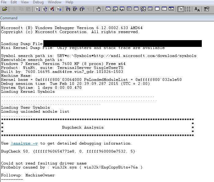 Teknoloji / Güvenlik Windows Debugger (Windbg) ile Mavi Ekran (Blue