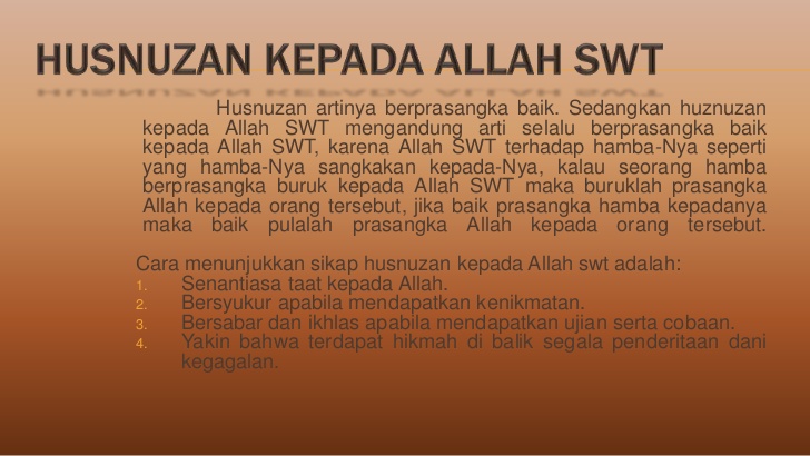 Baik Dimata Manusia Belum Tentu Baik Dimata Allah - Bagi Hal Baik