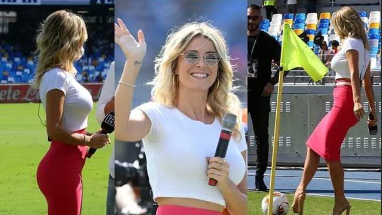 Stunning Italian TV presenter Diletta Leotta wags finger and makes
