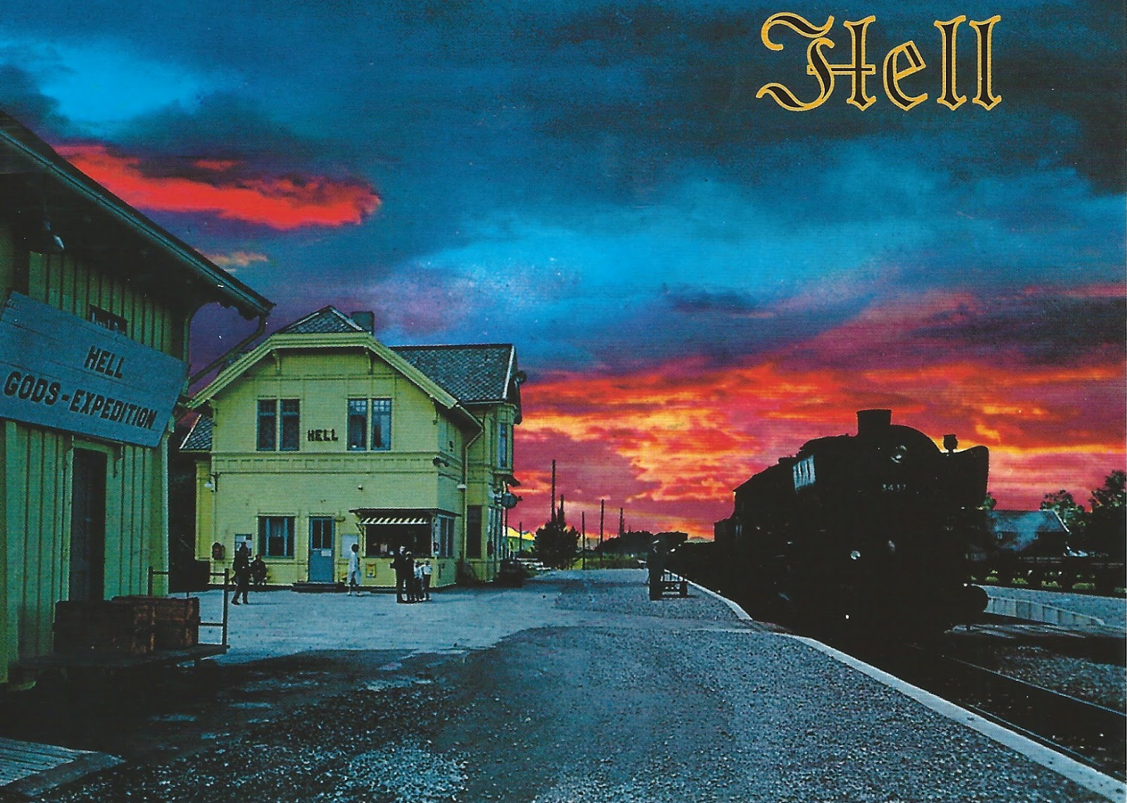 Город ад в норвегии. Вокзал норвегия. Хелл норвегия. Хелл норвегия. Hell station.