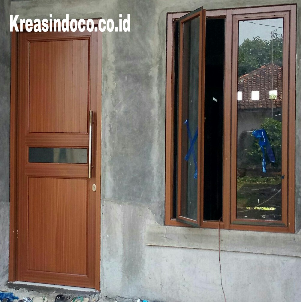Ide 17+ Model Pintu Aluminium Serat Kayu