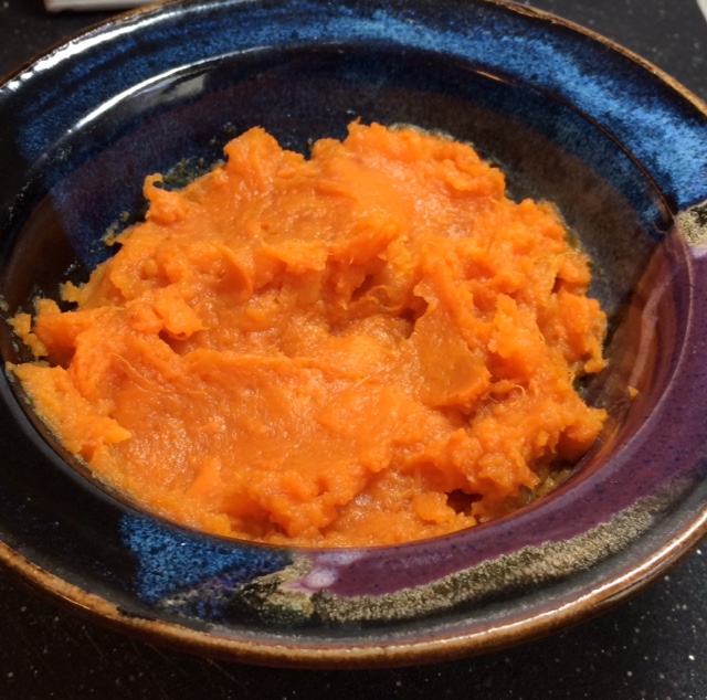Michele's Woman Cave Mashed Sweet Potatoes with Apple Butter