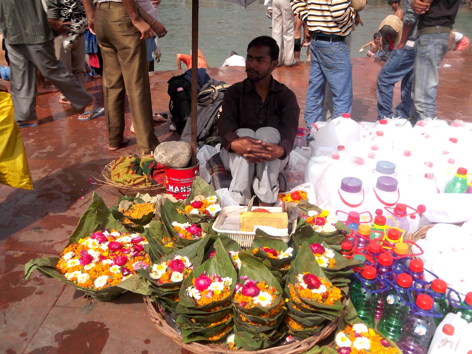 Flower vendor Moments Captured
