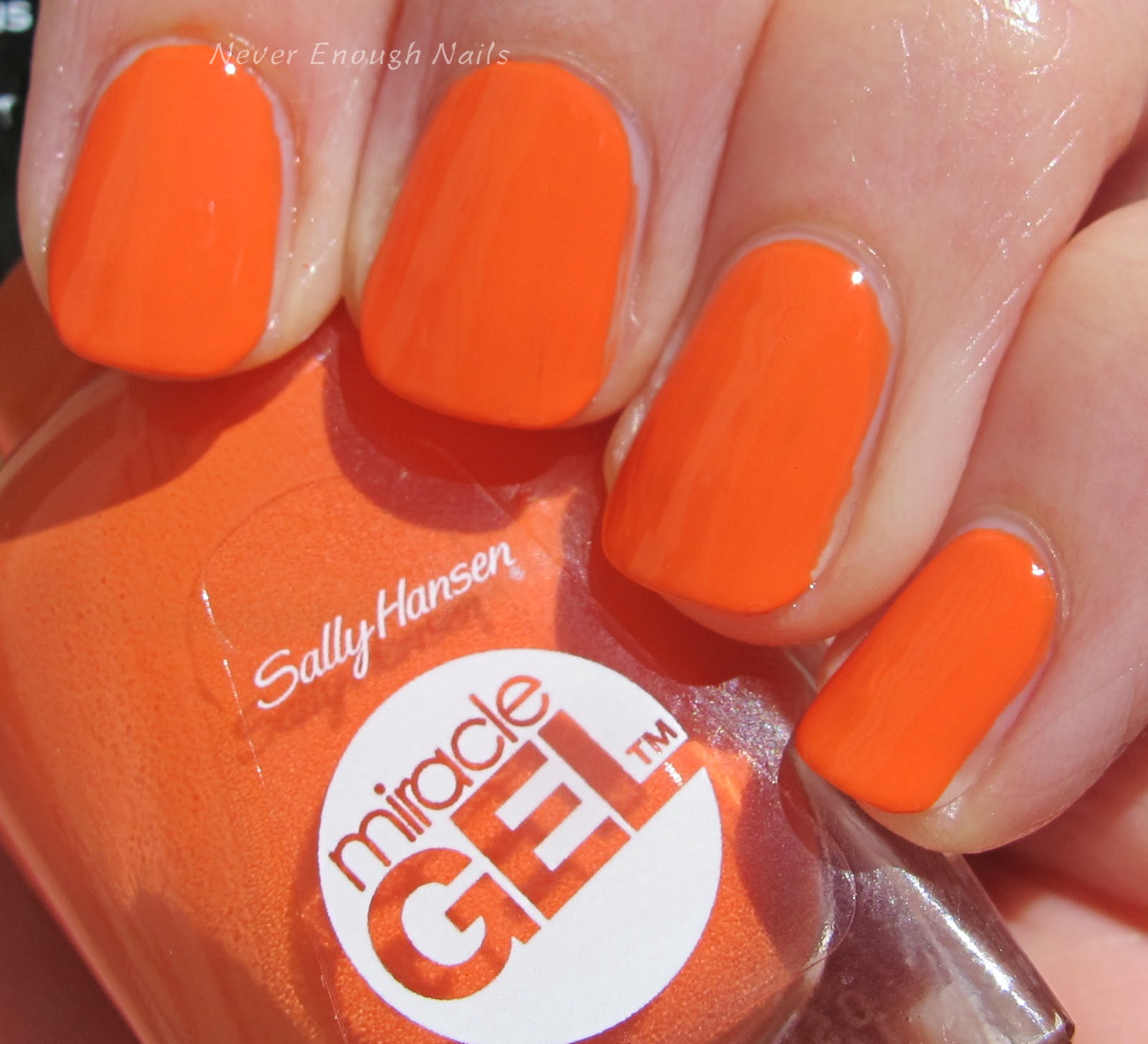 Never Enough Nails 4 New Sally Hansen Miracle Gel Shades and Reformulated Top Coat Review and