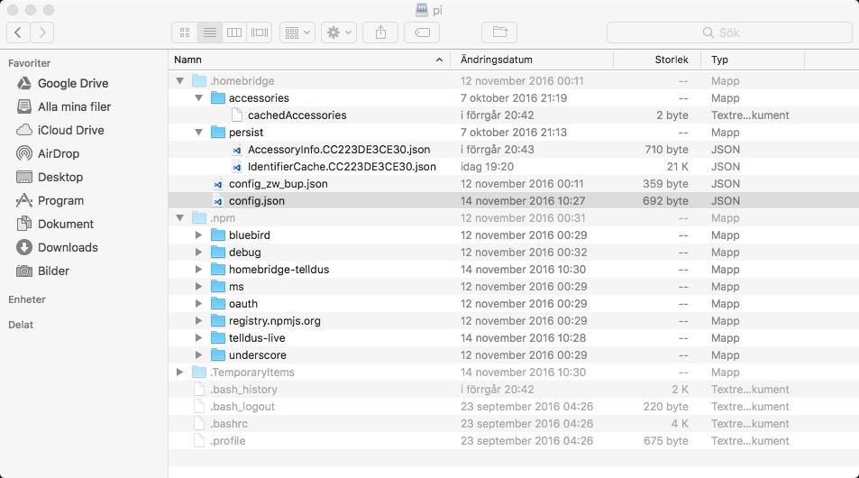 Pyssel HomeKit, ZWave, Telldus Live, and...