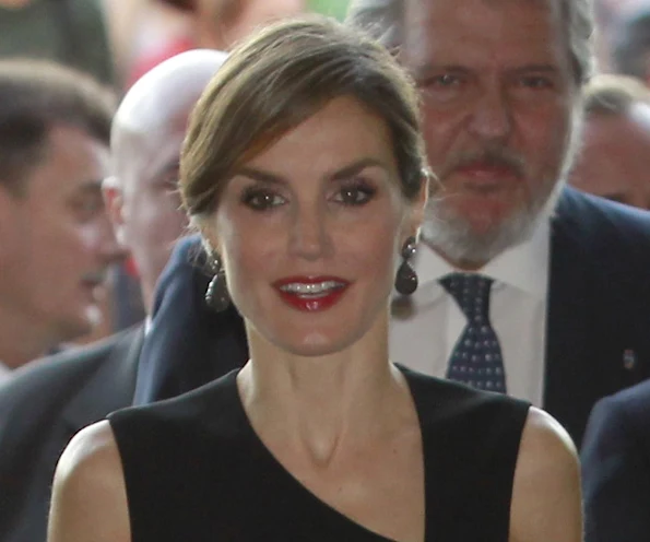 Queen Letizia of Spain and King Felipe of Spain attended the opening of Royal Theatre new season