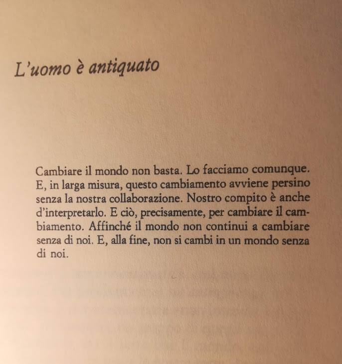 L'UOMO E' ANTIQUATO I e II Günther Anders L'UOMO E' ANTIQUATO I e II Günther Anders