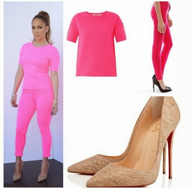 STYLE PARLOR: JENNIFER LOPEZ SIZZLES IN HOT PINK OUTFIT ON HER HOT DATE ...