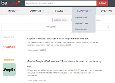 CUPONES BERUBY Cupones disponibles en Beruby que podrás descargarte en la misma web