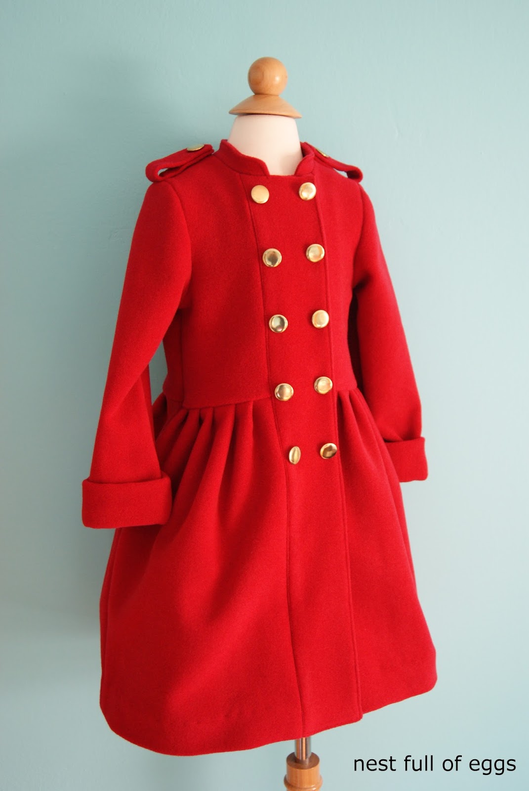 nest full of eggs Lanvin Petite Military Coat KnockOff Tutorial