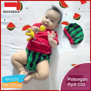NAG233 Baju Bayi Jumper Buah Semangka Watermelon Murah Bmgshop